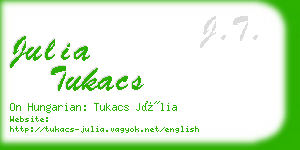 julia tukacs business card